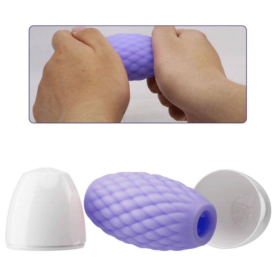 Pretty Love - Masturbador Masculino Silicona Athena Eros Roxo