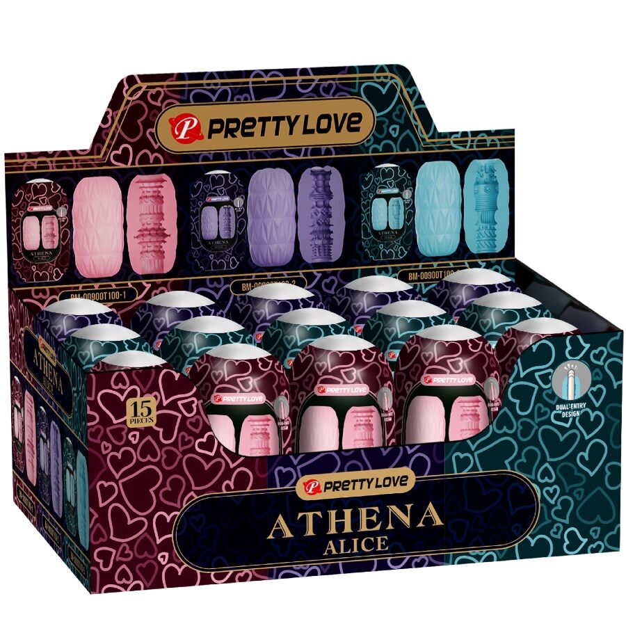 PRETTY LOVE - ATHENA ALICE PACK 15 MASTURBADORES MASCULINOS VARIADOS
