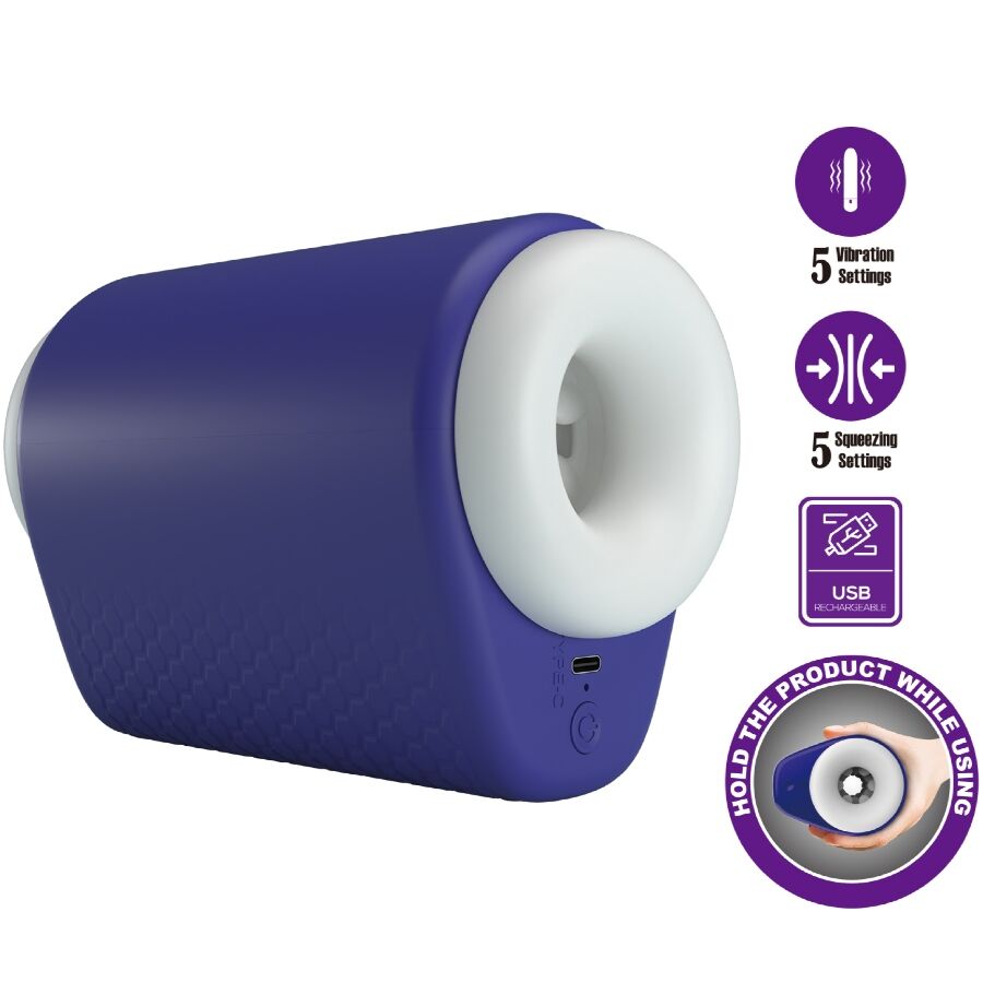 Pretty Love - DJ Lady Masturbador Masculino Con Vibración 5 Ajustes Roxo