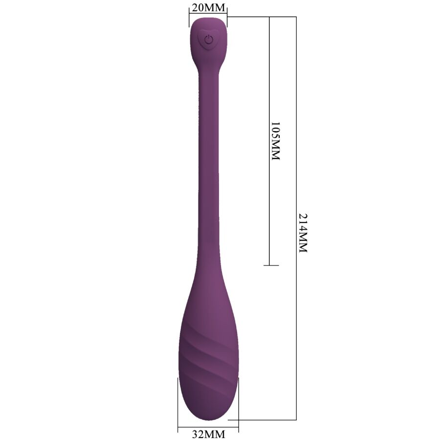 PRETTY LOVE - LEVIATHAN VIBRADOR CONTROLADO POR APP ROXO