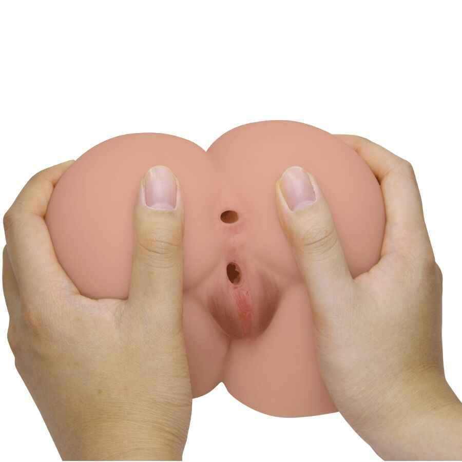 CRAZY BULL - BERNACE ASS VIBRADOR COM VAGINA REALISTA E ÂNUS CARNE CONTROLE REMOTO