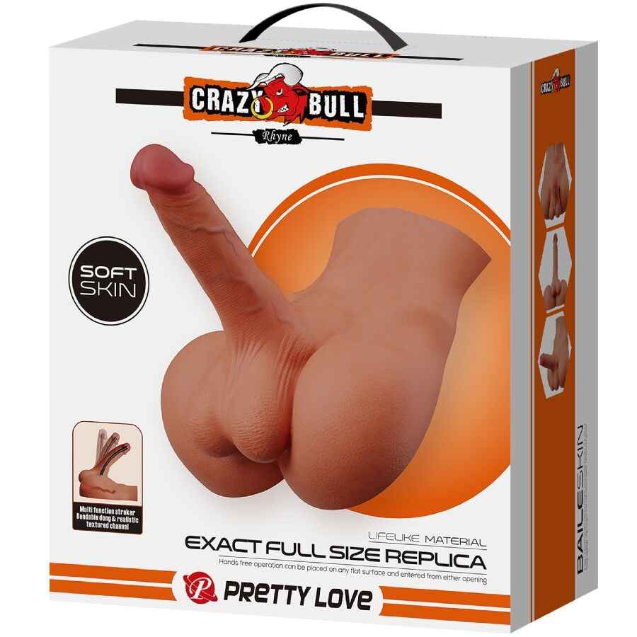 CRAZY BULL - MASTURBADOR REALISTA NATURAL RHYNE BACK