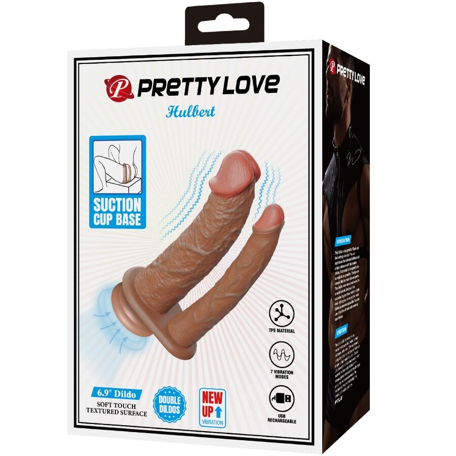 Pretty Love - Hulbert Duplo Realista Consolador Con Vibración