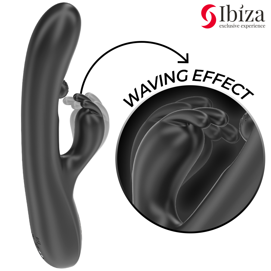 IBIZA - PODEROSO VIBRADOR RABBIT COM PÉROLA ROLANTE MASSAGEADORA