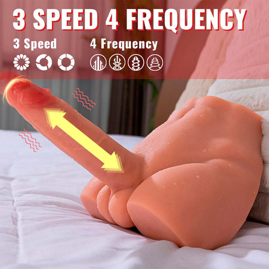XISE - PEEL DILDO ASS DILDO REALISTA MASTURBADOR POSIÇÃO FRONTAL COM IMPULSO 17,5 CM