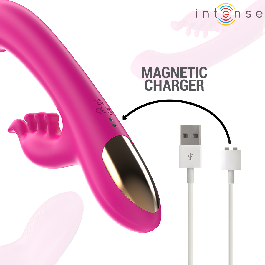INTENSE - CHRISTINA MULTIFUNCIONAL RABBIT VIBRADOR 22,5 CM ROSA