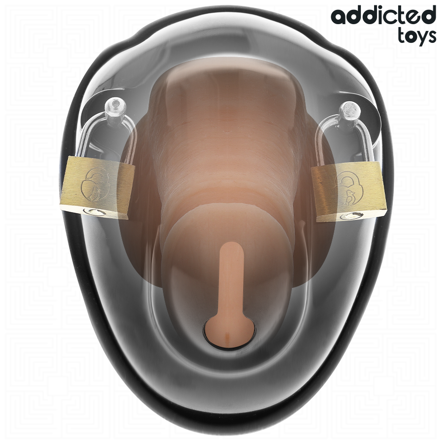 ADDICTED TOYS LOCKED - GAIOLA DE CONTENÇÃO SEM CHAVE PARA PÊNIS 11,5 CM