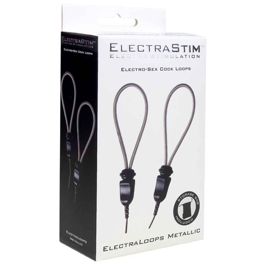 ELECTRASTIM - ANÉIS DE PÊNIS DE METAL AJUSTÁVEIS ELECTRALOOPS E-STIM
