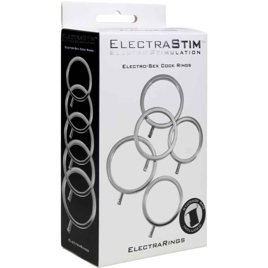 ELECTRASTIM - ANÉIS DE METAL ELECTRARINGS PACOTE COM 5