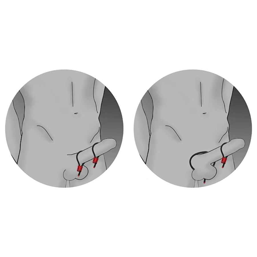 ELECTRASTIM - ANÉIS PENIANOS AJUSTÁVEIS PRESTIGE ELECTRA LOOPS PRETOS