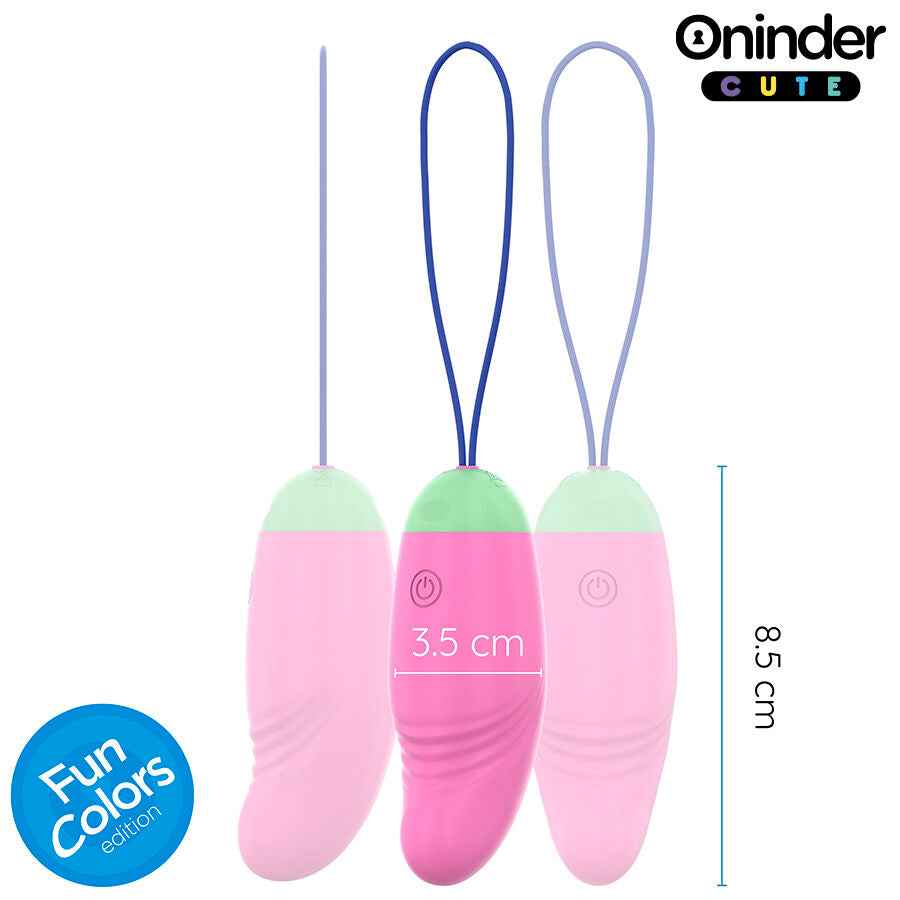 ONINDER CUTE - OVO VIBRO-GIRATÓRIO LOVE PLEASURE 360 SILICONE - APLICATIVO MUNDIAL GRATUITO