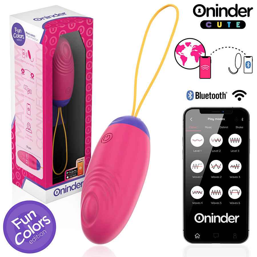 ONINDER CUTE - OVO DE SILICONE COM VIBRO-ONDAS E PRAZER DE AMOR - APLICATIVO MUNDIAL GRATUITO