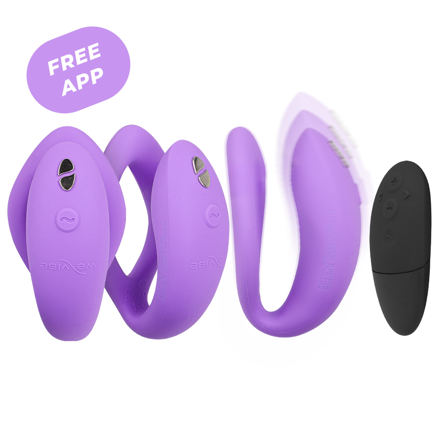 WE-VIBE - SYNC O VIBRADOR FLEXÍVEL CONTROLE REMOTO VIOLETA