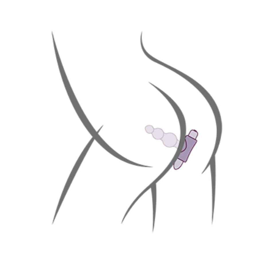 ROCKS-OFF - PETITE SENSATIONS BUBBLES PLUG ANAL VIBRADOR PRETO