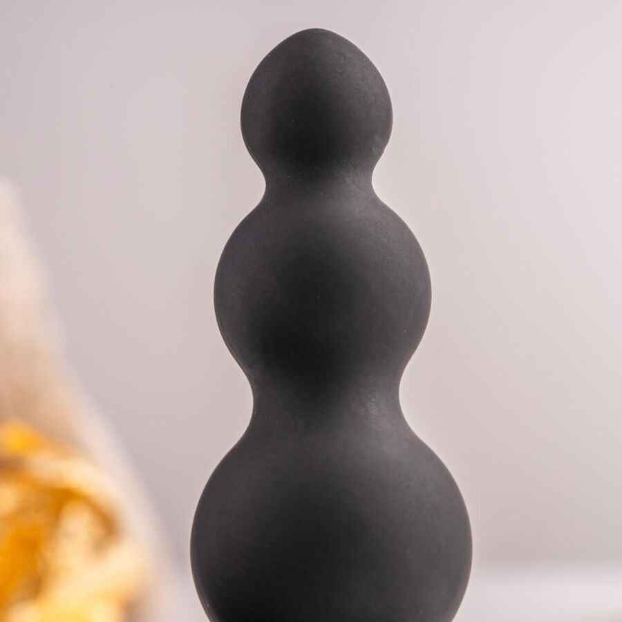 ROCKS-OFF - PETITE SENSATIONS BUBBLES PLUG ANAL VIBRADOR PRETO