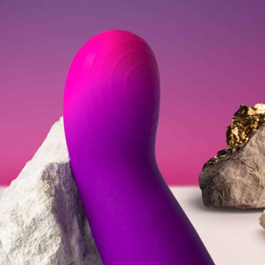ROCKS-OFF - GLOW GIRL VIBE VIBRADOR DISCRETO ROXO PARA PONTO G