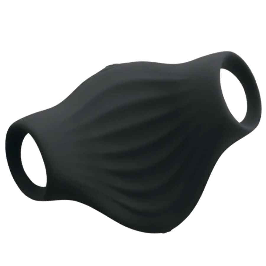 ROCKS-OFF - MASTURBADOR VIBRADOR FLEXÍVEL PALM BLACK