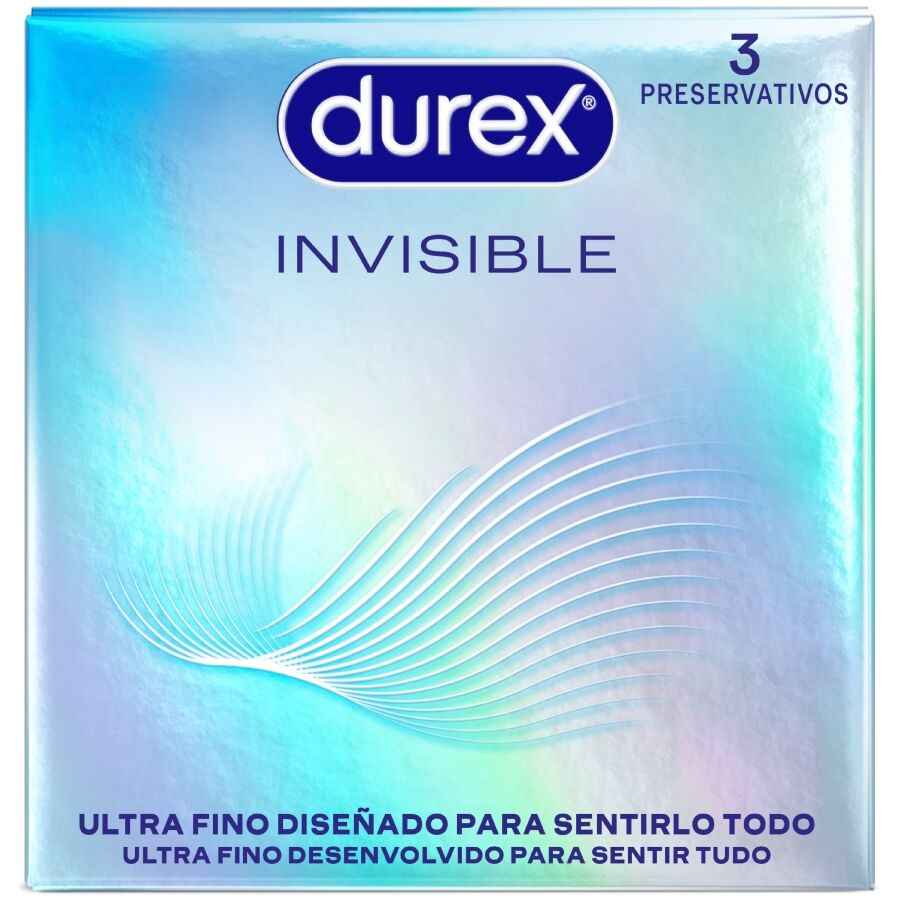 DUREX - PRESERVATIVOS ULTRA FINOS INVISÍVEIS 3 UNIDADES