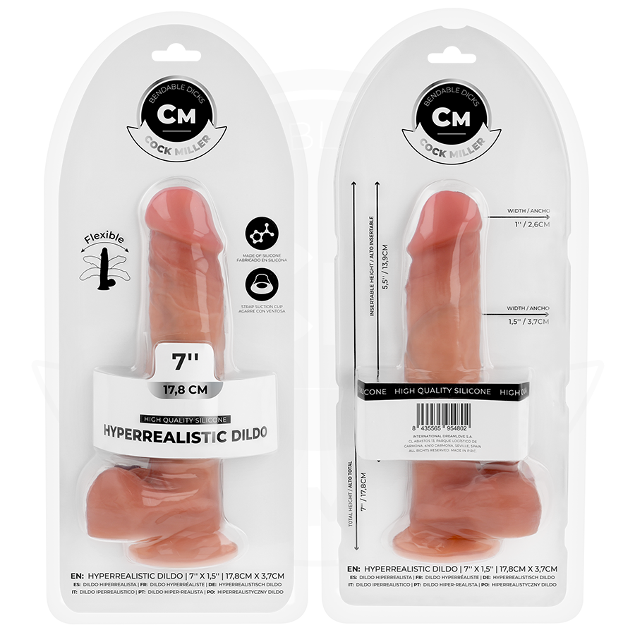 COCK MILLER - DILDO ARTICULÁVEL HIPERREALISTA 17,8 CM