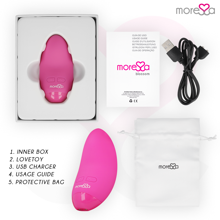 MORESSA - VIBRADOR FLOR ROSA