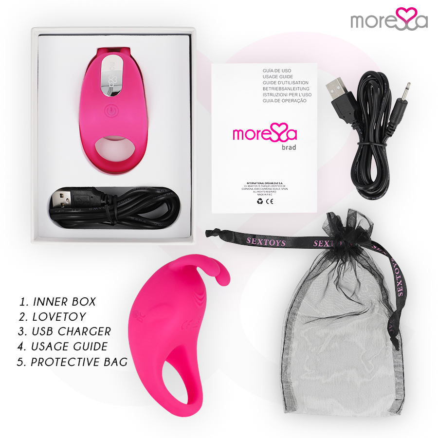 MORESSA - BRAD PREMIUM SILICONA RECARREGVEL ROSA