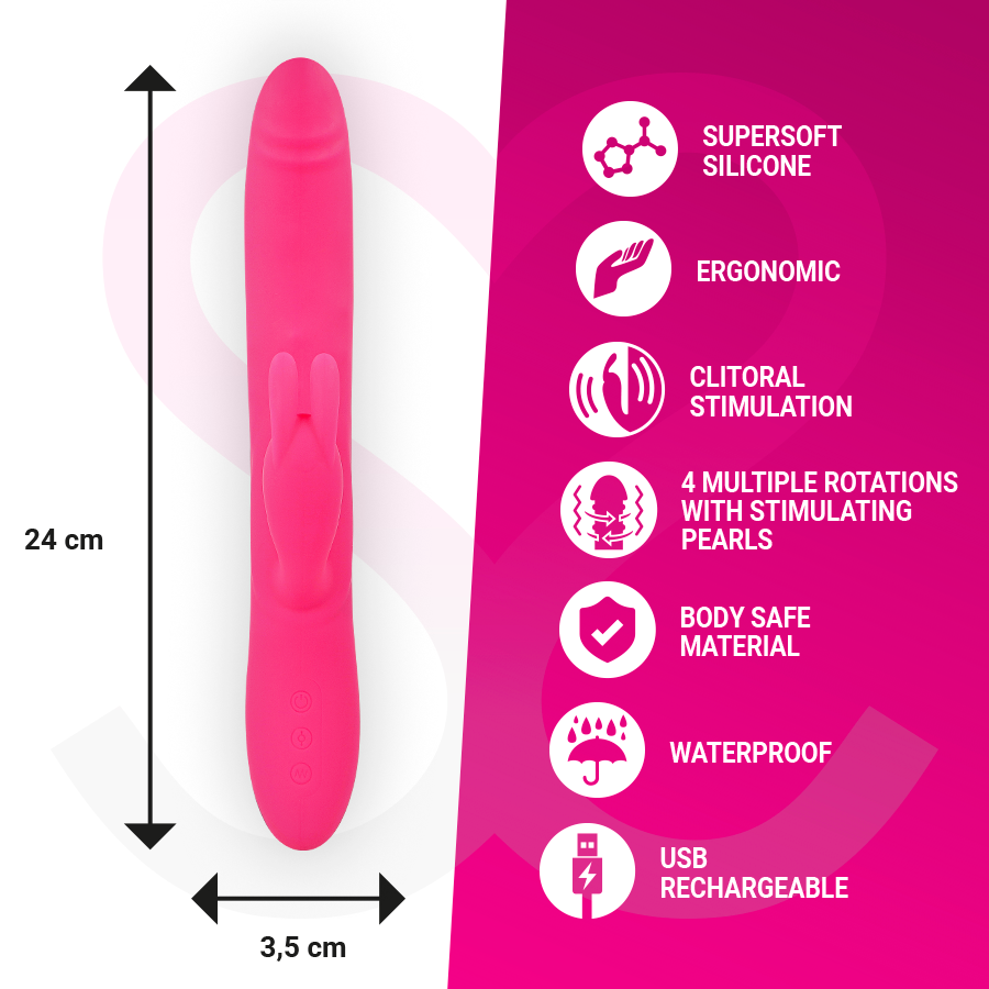 MORESSA - VIBRADOR PREMIUM SOMER CON ROTACIÓN MÚLTIPLE