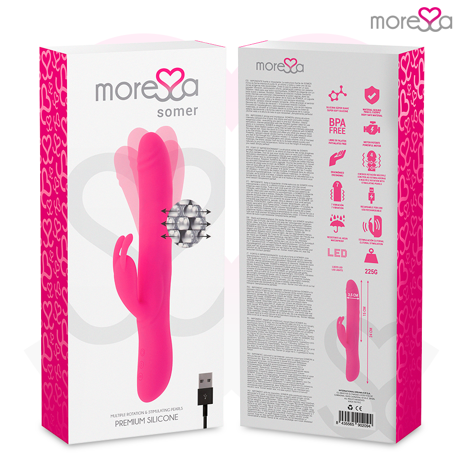 MORESSA - VIBRADOR PREMIUM SOMER CON ROTACIÓN MÚLTIPLE
