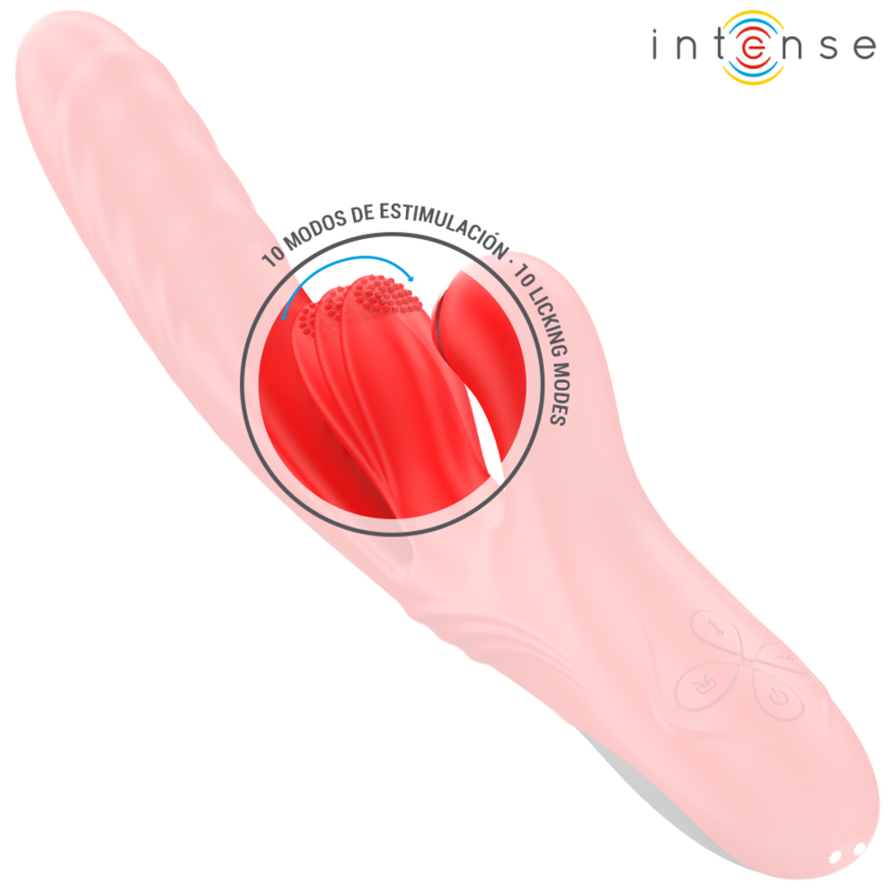 INTENSE - ROSALIA VIBRADOR MULTIFUNCIONAL 3 EM 1 VERMELHO
