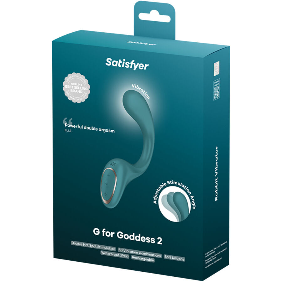 SATISFYER - G FOR FODDES 2 COELHO VIBRADOR GARRAFA VERDE