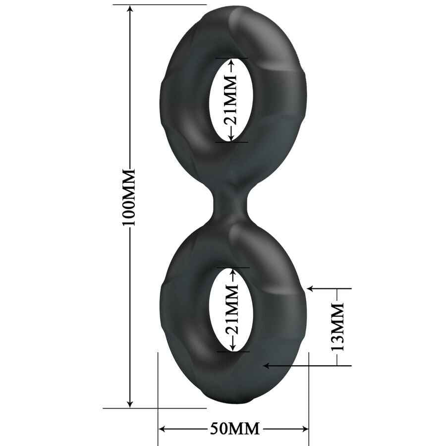 CRAZY BULL - ANEL DUPLO DE SILICONE RADWAN MODELO 19