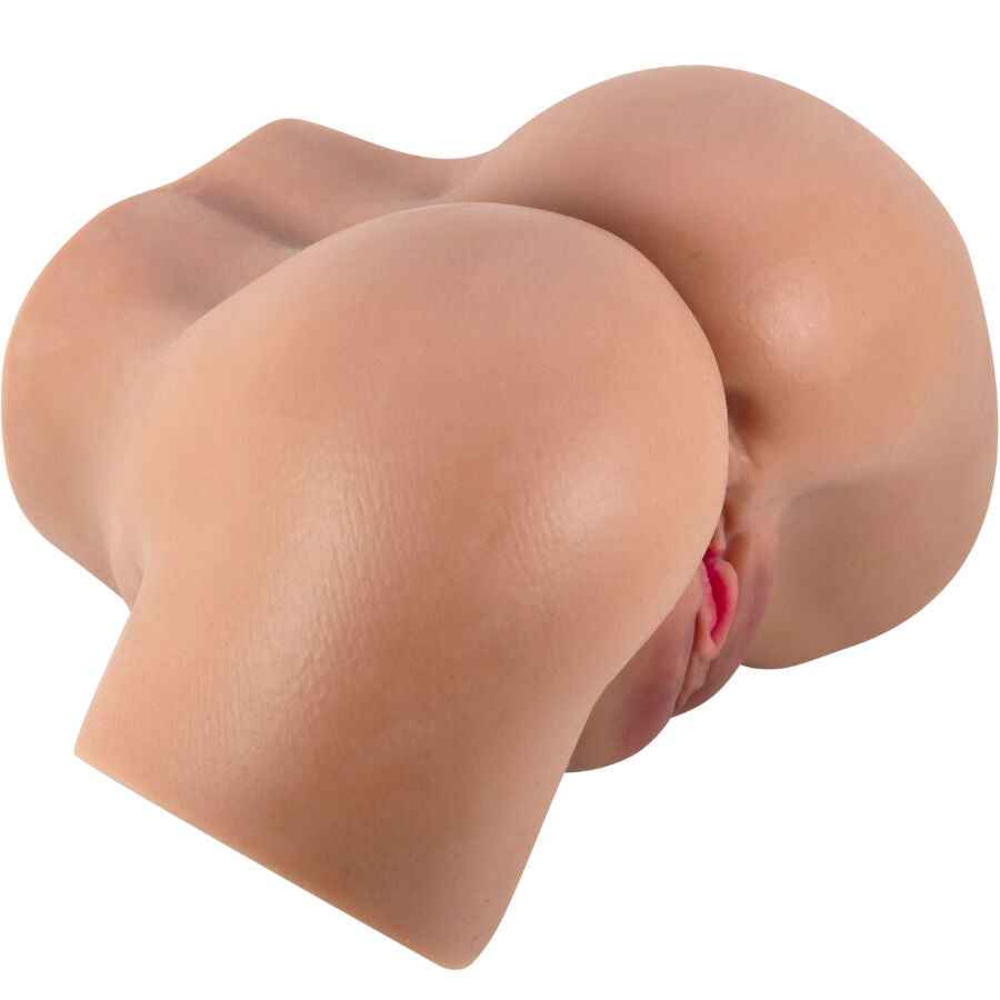 CRAZY BULL - VIBRADOR HAILEY BUTT COM CONTROLE REMOTO REALISTA DE VAGINA E ÂNUS