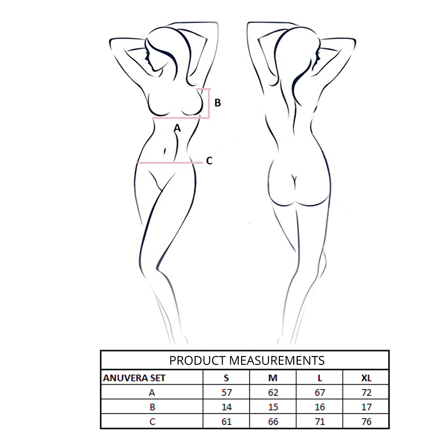 PASSION - SUTIÃ ANUVERA + TANGA SET FIRE BRICK L/XL