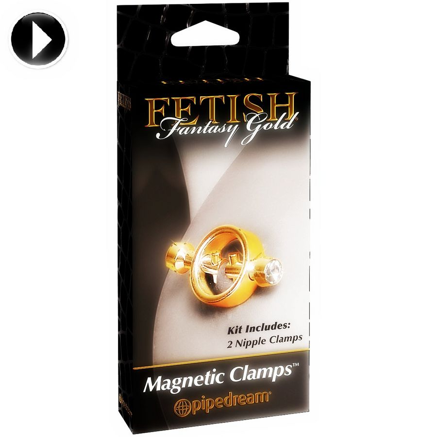 FETISH FANTASY GOLD - PINÇAS MAGNÉTICAS PARA MAMILOS - Sex Shop Sexy