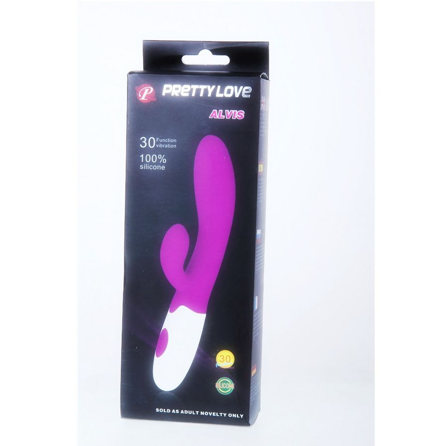 PRETTY LOVE - VIBRADOR ALVIS CON ESTIMULADOR DE CLÍTORIS