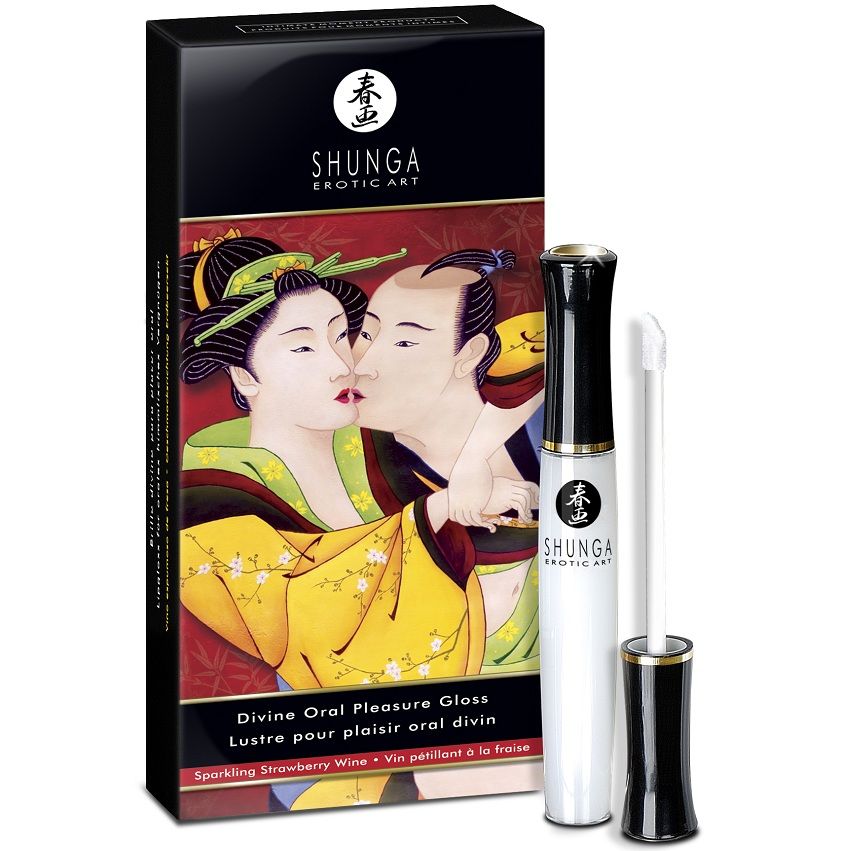 SHUNGA - GLOSS LABIAL DIVINO MORANGO & ESPUMANTE - Sex Shop Sexy
