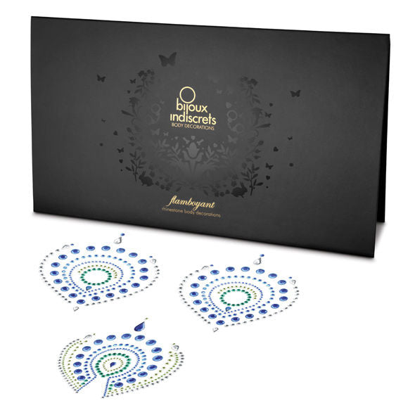 BIJOUX - INDISCRETOS FLAMBOYANT AZUL Y VERDE