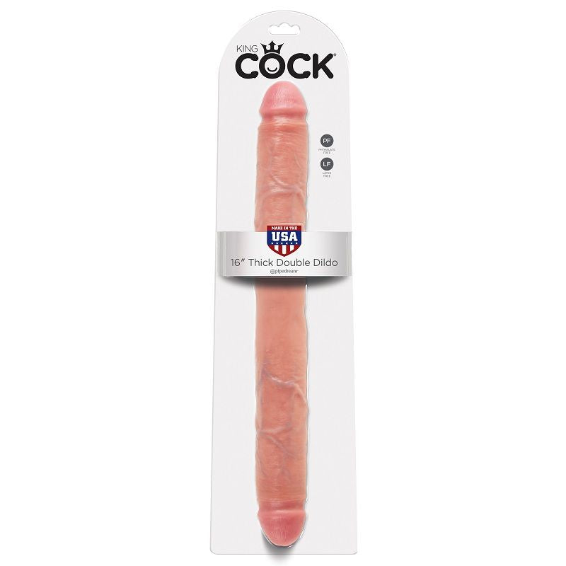 KING COCK - THICK DILDO DUPLA PENETRAÇÃO 40,6 CM - Sex Shop Sexy