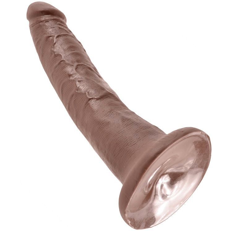 DILDO REALISTA 17.8 CM CASTANHO DA KING COCK - Sex Shop Sexy