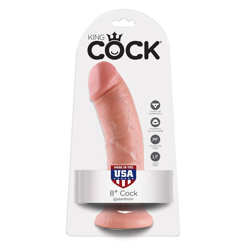 DILDO REALISTA 20.3 CM NATURAL DA KING COCK - Sex Shop Sexy