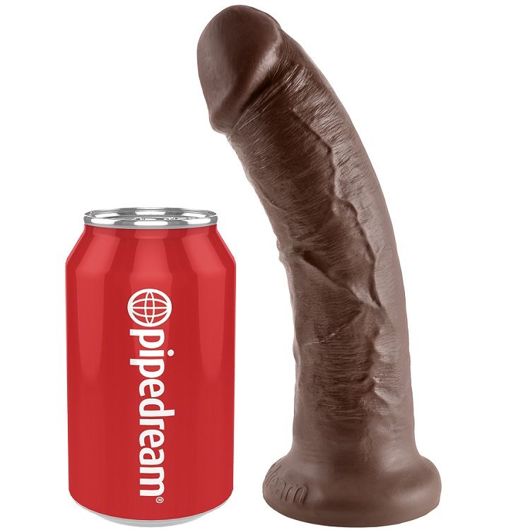 DILDO REALISTA 20.3 CM CASTANHO DA KING COCK - Sex Shop Sexy