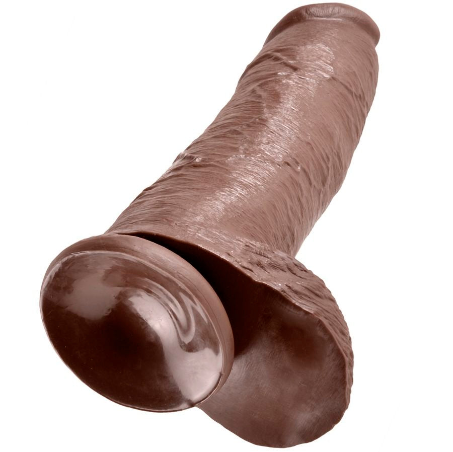 KING COCK - DILDO REALISTA 30.48 CM CASTANHO - Sex Shop Sexy