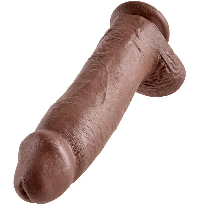 KING COCK - DILDO REALISTA 30.48 CM CASTANHO - Sex Shop Sexy