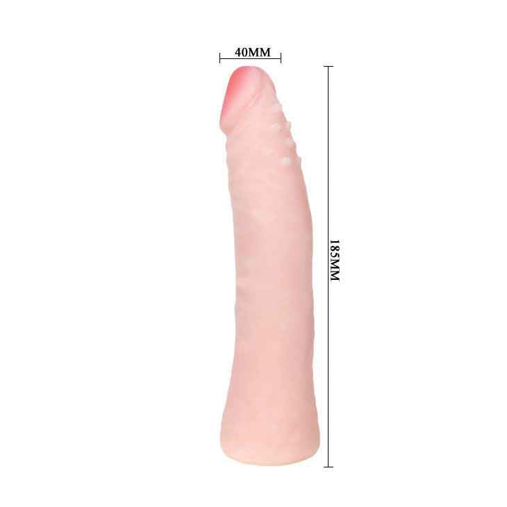 BAILE - DILDO EM SILICONE TOQUE DE PELE REALISTA 19 CM COR ALEATÓRIA