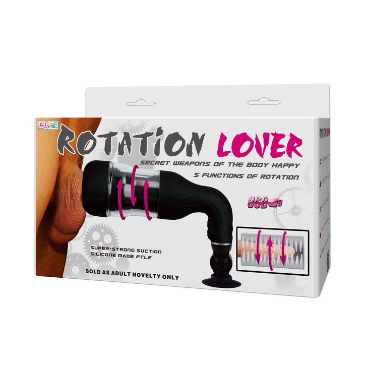 BAILE - ROTATION LOVER MASTURBADOR AUTOMÁTICO COM SUPORTE - Sex Shop Sexy