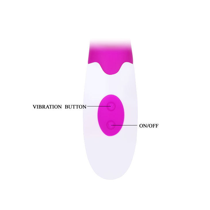 PRETTY LOVE - VIBRADOR ALVIS CON ESTIMULADOR DE CLÍTORIS