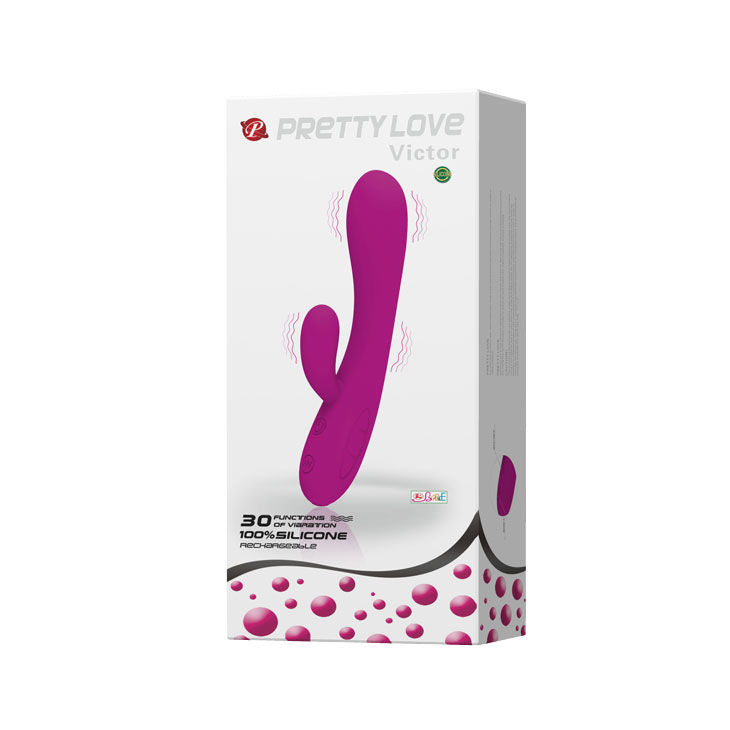 PRETTY LOVE - SMART VICTOR VIBRADOR COM ESTIMULADOR CLITORIANO - Sex Shop Sexy