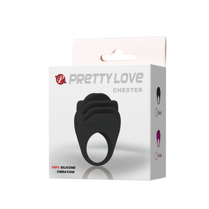 PRETTY LOVE - CHESTER ANEL VIBRADOR PRETO - Sex Shop Sexy