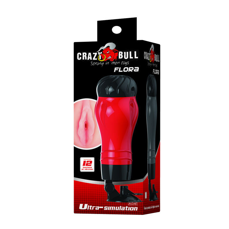 FLORA VAGINA COM BASE MASTURBADOR – CRAZY BULL - Sex Shop Sexy