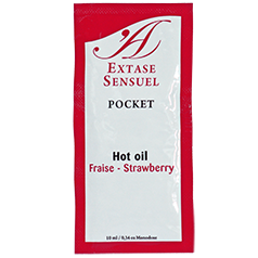 EXTASE SENSUAL - ÓLEO ESTIMULANTE MORANGO 10 ML - Sex Shop Sexy