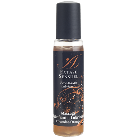 EXTASE SENSUAL - LUBRIFICANTE CHOCOLATE & LARANJA VIAGEM 35 ML - Sex Shop Sexy
